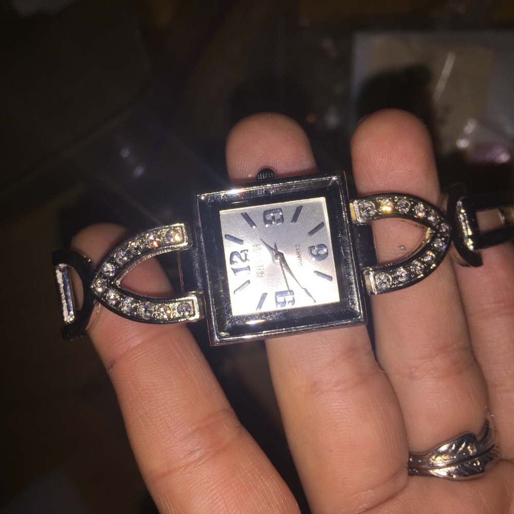 Cote D’Azur Square Cz Quartz Watch